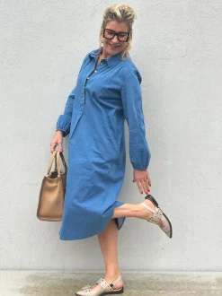 Lucca Denim Dress BLUE