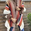 Lucy Knit Poncho CAMEL