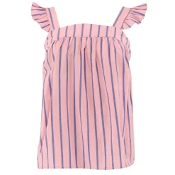 Lulu Bow Top STRIPE PINK
