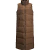 Lulu Extra Long Puffer Vest DEMITASSE