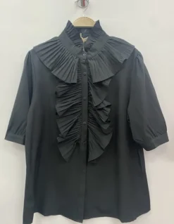 Lulu Flæseskjorte 9616 BLACK