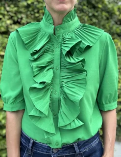 Lulu Flæseskjorte 9616 GREEN