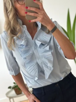 Lulu Flæseskjorte 9616 LIGHT BLUE