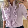 Lulu Flæseskjorte 9616 LIGHT PURPLE