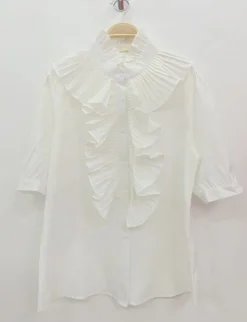 Lulu Flæseskjorte 9616 WHITE