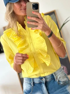 Lulu Flæseskjorte 9616 YELLOW