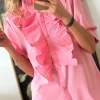 Lulu Flæseskjorte BUBBLEGUM