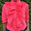 Lulu Flæseskjorte HOT PINK