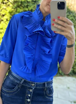 Lulu Flæseskjorte INDIGO BLUE
