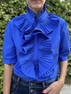 Lulu Flæseskjorte INDIGO BLUE