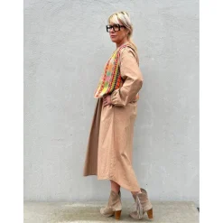 Luna Poplin Dress SAND