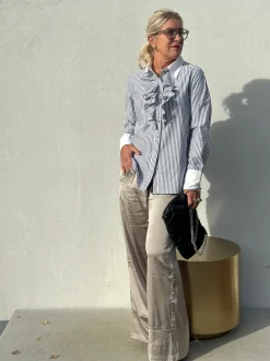Madison Stripe Shirt GREY