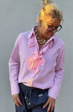 Madison Stripe Shirt PINK
