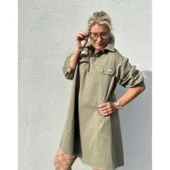 Malmø Canvas Dress GREEN