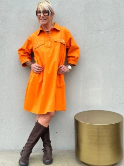 Malmø Canvas Dress ORANGE