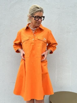 Malmø Canvas Dress ORANGE