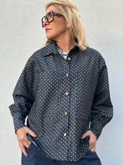 Malmø Denim Heart Shirt BLUE