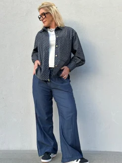 Malmø Denim Heart Shirt BLUE