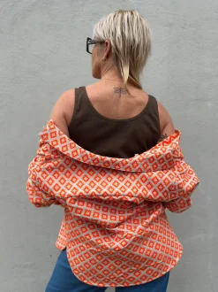Malmø Jacquard Shirt ORANGE