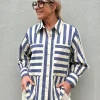Malmø Stripe Shirt DARK BLUE (Preorder Levering start april)