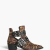 Manhattan Buckle Boots M4715 LEOPARD