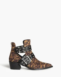 Manhattan Buckle Boots M4715 LEOPARD