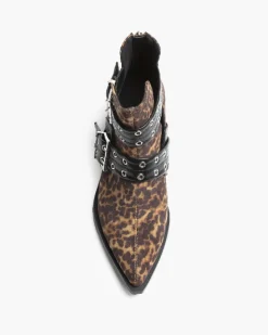 Manhattan Buckle Boots M4715 LEOPARD