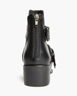 Manhattan Buckle Boots M4715 BLACK