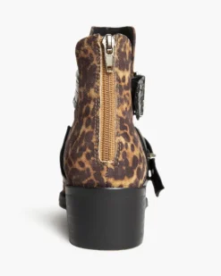 Manhattan Buckle Boots M4715 LEOPARD