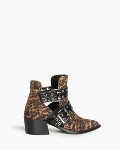 Manhattan Buckle Boots M4715 LEOPARD