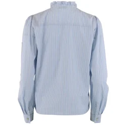 Mili Stripe Patch Shirt BLUE STRIPE