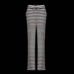 Natalia Straight Pants BLACK/CREME STRIPE