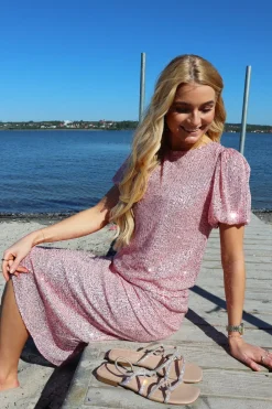 Paige SS sequin blouse ROSE