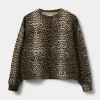 S251470 Elis W Sweatshirt LIGHT BROWN LEOPARD