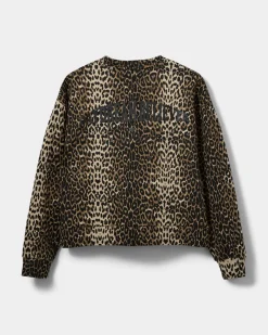 S251470 Elis W Sweatshirt LIGHT BROWN LEOPARD