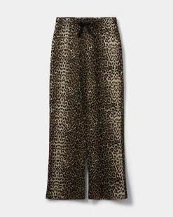 S251471 Gabby SW Sweatpants LIGHT BROWN LEOPARD