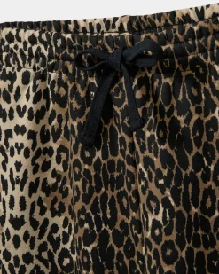 S251471 Gabby SW Sweatpants LIGHT BROWN LEOPARD