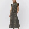 S251460 Selia SW Skirt LIGHT BROWN LEOPARD