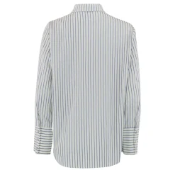 Selma New Stripe Shirt OFFWHITE WITH BLUE STRIPES