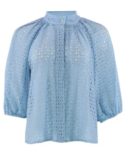 Sia Lace Blouse BLUE