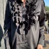 Silke Flæseskjorte BLACK