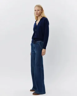 SNOS430 Caris SW Mid Jeans DARK DENIM BLUE