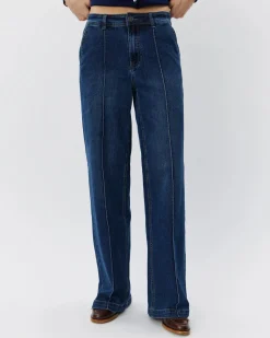 SNOS430 Caris SW Mid Jeans DARK DENIM BLUE