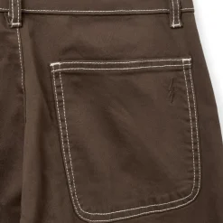 SNOS523 Trousers DARK BROWN