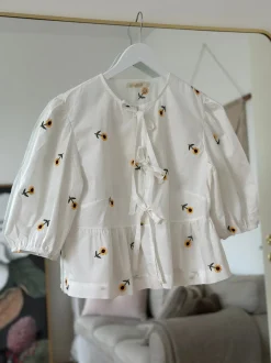 9663 Sunflower Tie Shirt WHITE