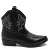 Susan Short Boot 9591A BLACK/SILVER