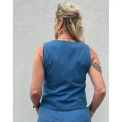 Utah Waistcoat MID BLUE