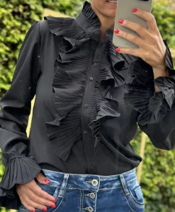 Vigga Flæseskjorte BLACK