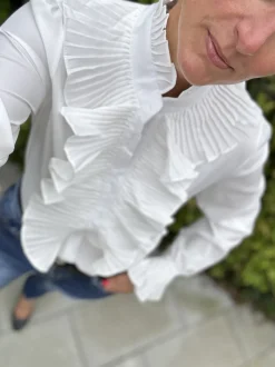 Vigga Flæseskjorte WHITE