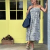 Vigo Skirt BLUE PAISLEY